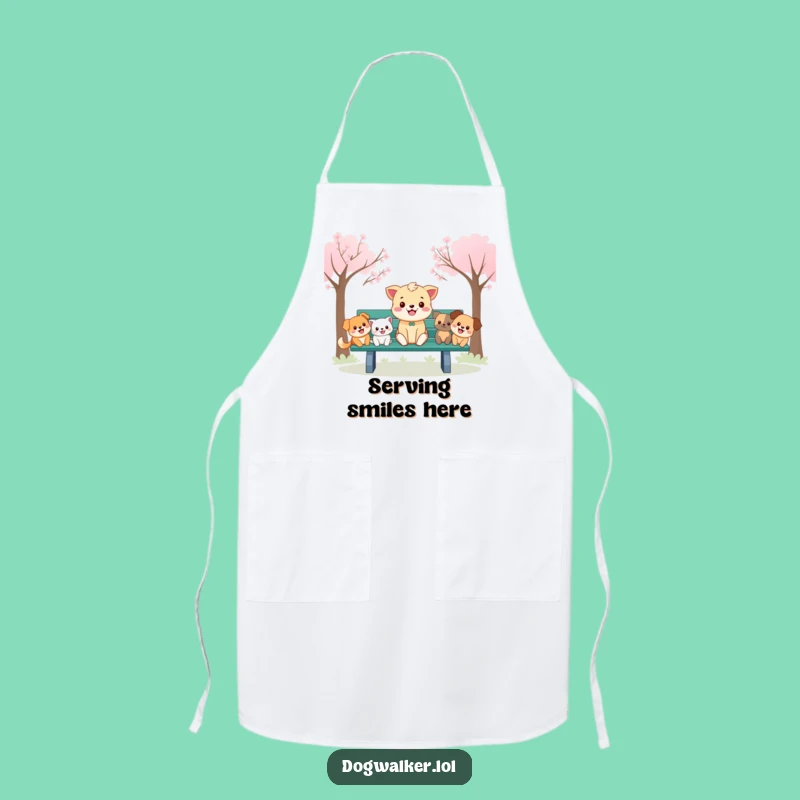 Funny Park Bench Apron: Cheerful Kitchen Wear, Funny Gift