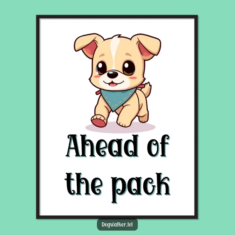 Funny Energetic Dog Digital Art: Fast Pup Printable, Hilarious Dog Gift