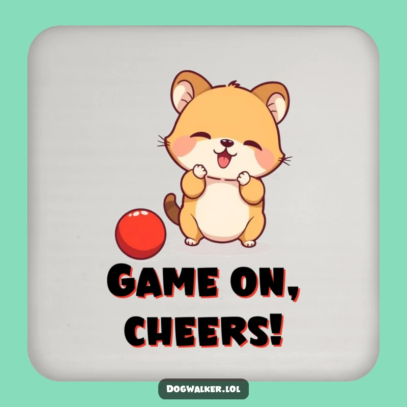 Funny Animal Ball Coaster Set: Protect Surfaces with Playfulness